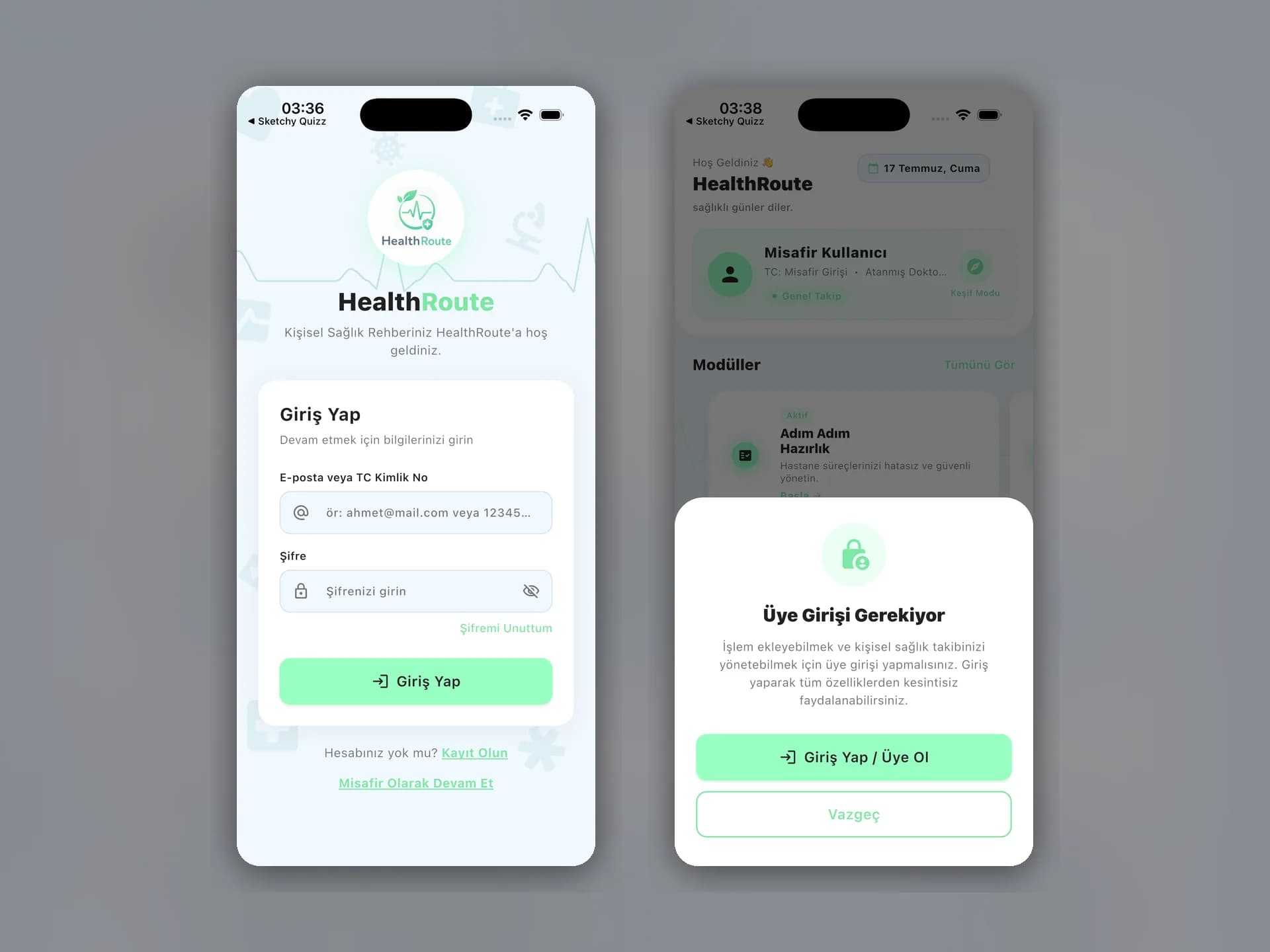 Adım adım hazırlık kontrol listesi - HealthRoute